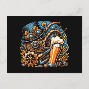 Steampunk Oktoberfest Briefkaart