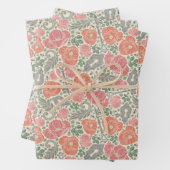  Steampunk Old Lock Key Red Poppy Inpakpapier Vel (In situ)