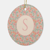  Steampunk Old Lock Key Red Poppy Keramisch Ornament (Links)