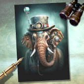Steampunk Olifant 2 Decoupage Papier