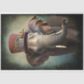 Steampunk Olifant 3 Decoupage Papier (Voorkant)