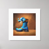Steampunk Olifant Laars canvasprint Canvas Afdruk (Voorkant)