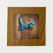 Steampunk Olifant Laars wandtapijt Wandkleed (Voorkant (horizontaal))
