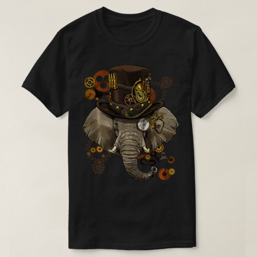 Steampunk olifant steampunk olifantenlagen voor W T-shirt (Design voorkant)