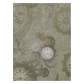 Steampunk olijfgroen  afdrukken tafelkleed (Voorkant)