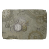 Steampunk olijfgroen,  badmat (Voorkant)