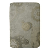 Steampunk olijfgroen,  badmat (Voorkant Verticaal)