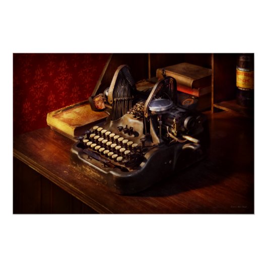 Steampunk - Oliver's typemachine Perfect Poster (Voorkant)
