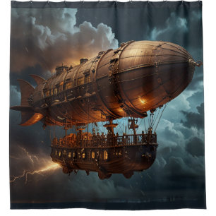 Steampunk Onderwaterboot Douchegordijn