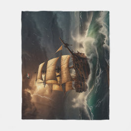 Steampunk Onderwaterboot Fleece Deken