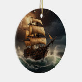 Steampunk Onderwaterboot Keramisch Ornament (Rechts)