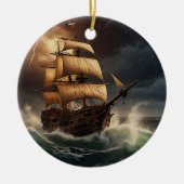 Steampunk Onderwaterboot Keramisch Ornament (Voorkant)