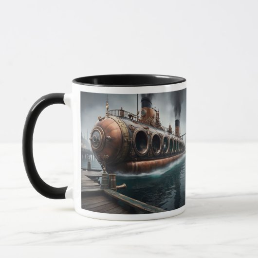 Steampunk Onderwaterboot Mok (Links)
