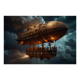 Steampunk Onderwaterboot Perfect Poster