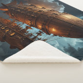 Steampunk Onderwaterboot Sherpa Deken (3/4)