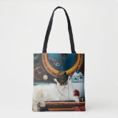 Steampunk Onderzeeër Kat Thee Tote Bag (Voorkant)