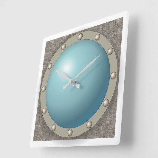 Steampunk-onderzeehaven Vierkante Klok (Hoek)