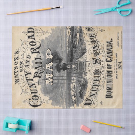 Steampunk-ontkoppelingspapier Tissuepapier (Craft)