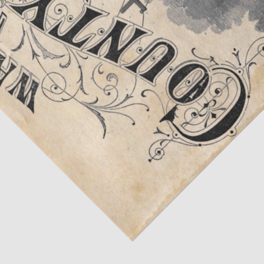 Steampunk-ontkoppelingspapier Tissuepapier (Detail)