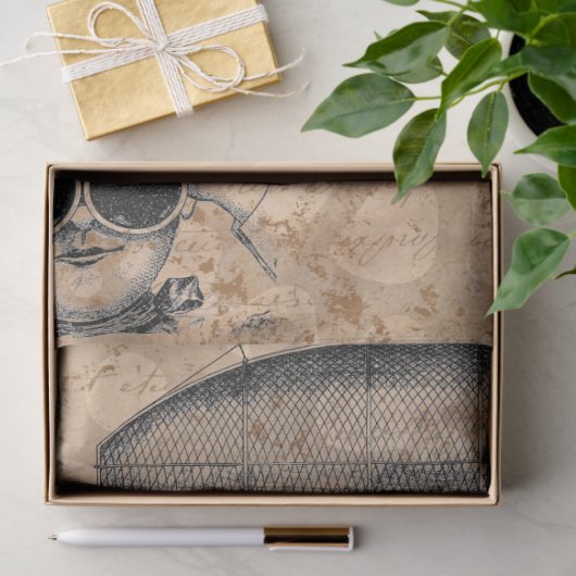 Steampunk-ontkoppelpapier Tissuepapier (Geschenk)