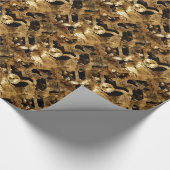 Steampunk ontwerp cadeaupapier (Hoek)