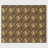 Steampunk ontwerp cadeaupapier (Vlak)