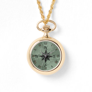 Steampunk - ontwerp van het oude Compass-Roos Horloge