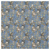 Steampunk op Blue Denim Stof (Swatch)