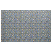 Steampunk op Blue Denim Stof (Fat Quarter)