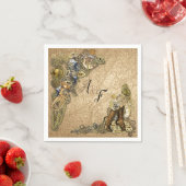 Steampunk op gouden leren servetten (Insitu)