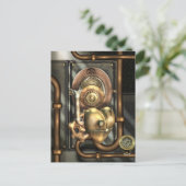 Steampunk op het hart briefkaart (Staand voorkant)