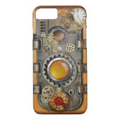 Steampunk op leder Case-Mate iPhone case (Achterkant)