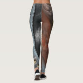Steampunk op leer leggings (Achterkant)