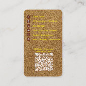 Steampunk op Visitekaartje van leder (Achterkant)