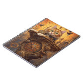 STEAMPUNK ORANJE TABBY CAT NOTITIEBOEK (Linkerzijde)