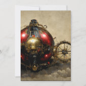 Steampunk Ornament met Wheels Bedankkaart (Voorkant)