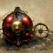 Steampunk Ornament met Wheels Bedankkaart
