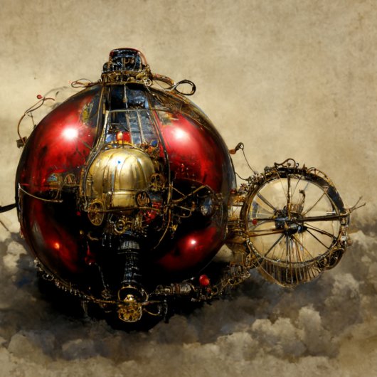 Steampunk Ornament met Wheels Bedankkaart