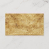Steampunk Oude  Paper-effect Visitekaartjes (Achterkant)