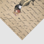 Steampunk Oude Victoriaans Gouden Dame Vrouw  Tissuepapier (Detail)