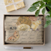 Steampunk Oude Victoriaanse Decoupage Vogel Antiek Tissuepapier (Geschenk)