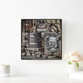 Steampunk Oude Westen met Vaten en Veilig Vierkante Klok (Huis)