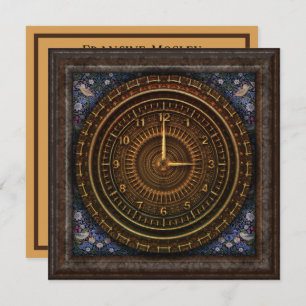 Steampunk  ouderwetse koperklokwerk