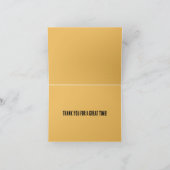 Steampunk ouderwetse koperklokwerk bedankkaart (Binnen)