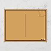 Steampunk  ouderwetse koperklokwerk briefkaart (Achterkant)