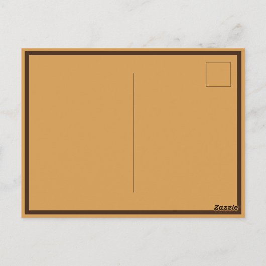 Steampunk ouderwetse koperklokwerk briefkaart (Achterkant)