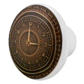 Steampunk  ouderwetse koperklokwerk keramische knop (Rechts)