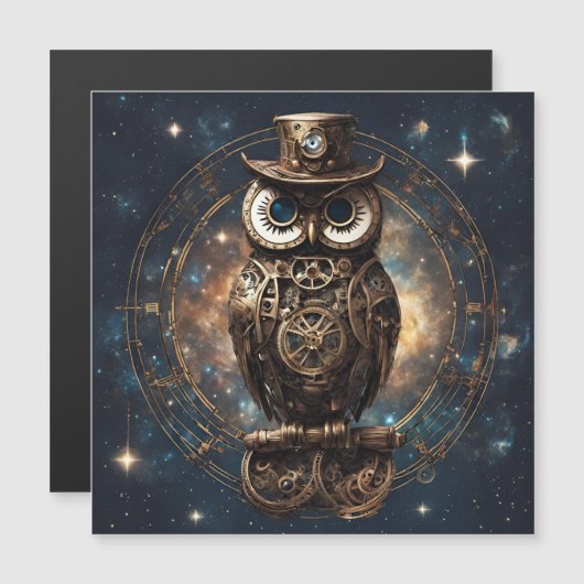 Steampunk Owl (Voorkant / Achterkant)
