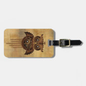 Steampunk Owl  Bagagelabel Stijl (Voorkant horizontaal)