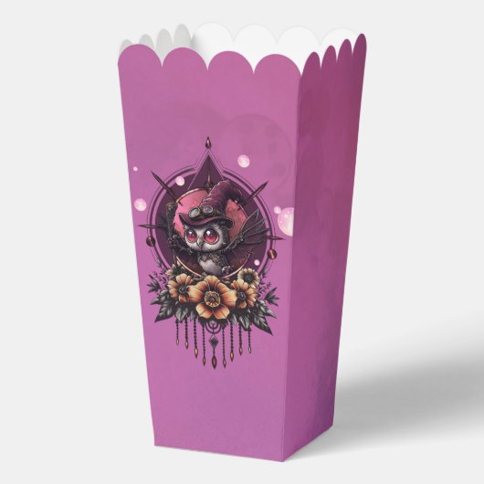 Steampunk Owl: bewaker van geheimen Bedankdoosjes (Voorkant)